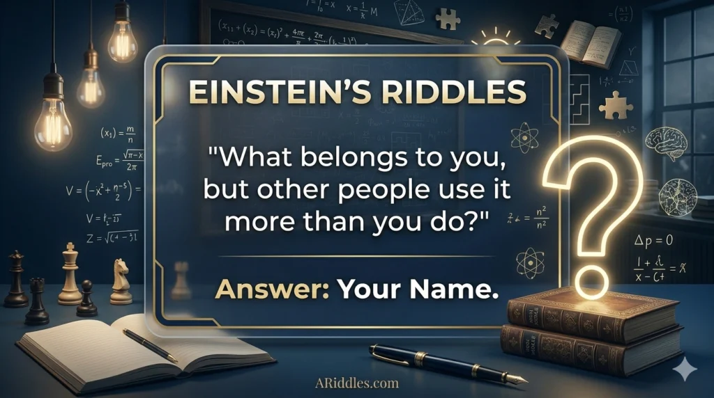 Einstein’s riddles