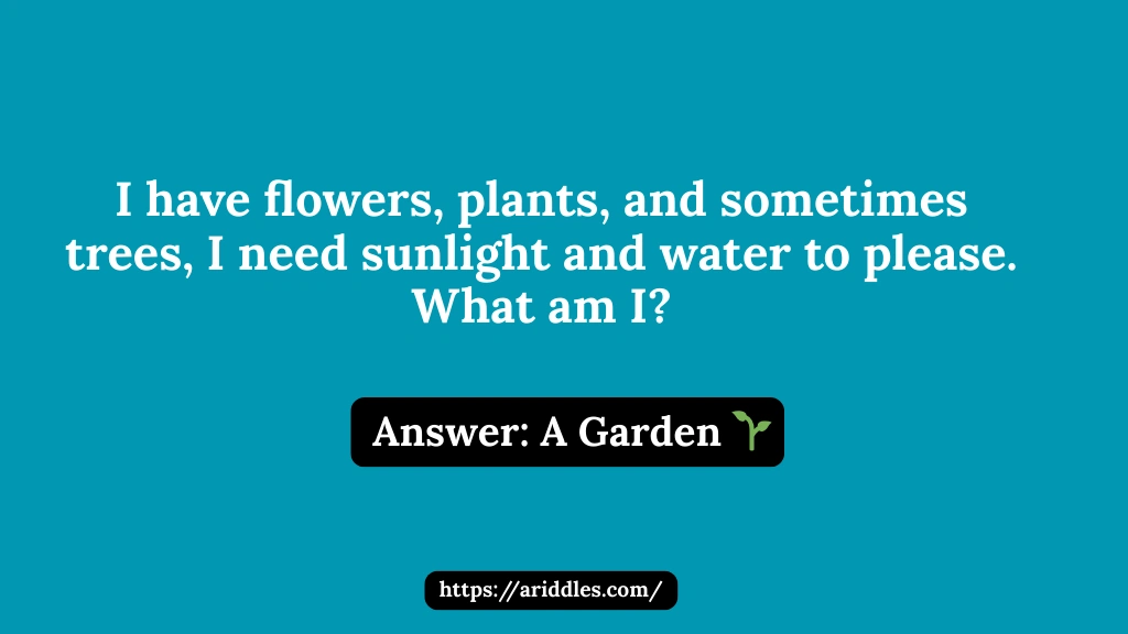 Garden Riddles