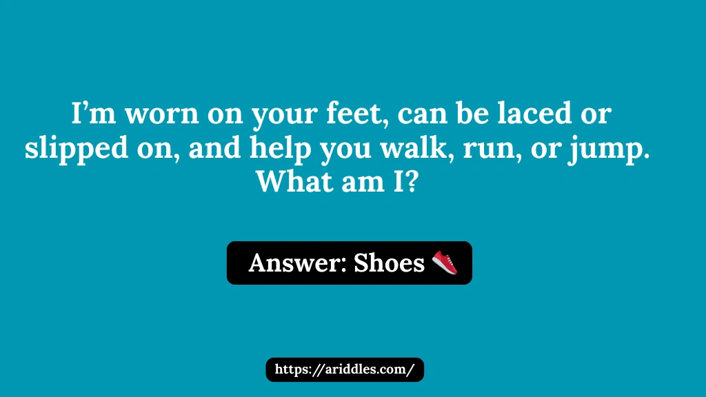 Shoe Riddles