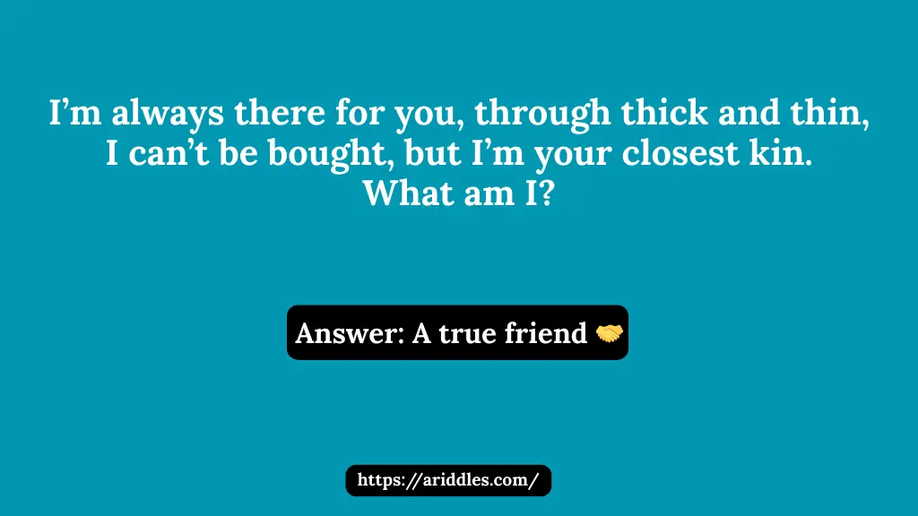 Friendship Riddles with Answers