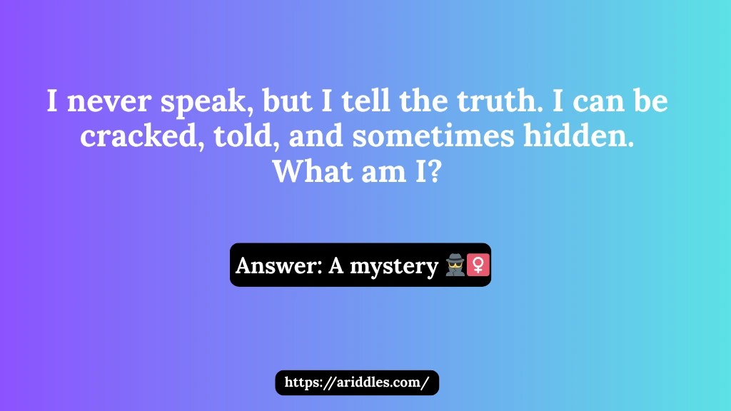 Detective and Mystery Riddles