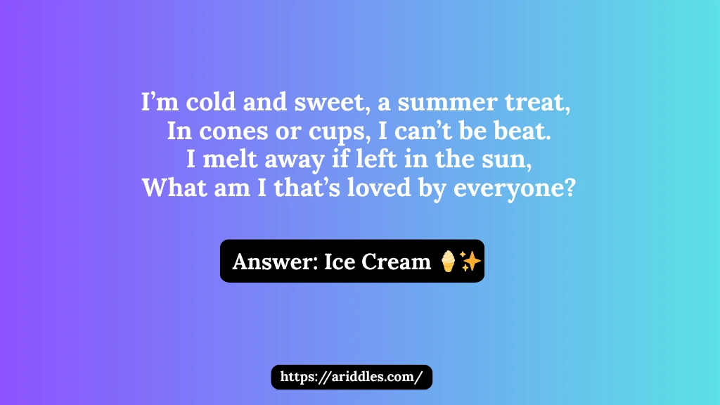 Ice Cream Riddles