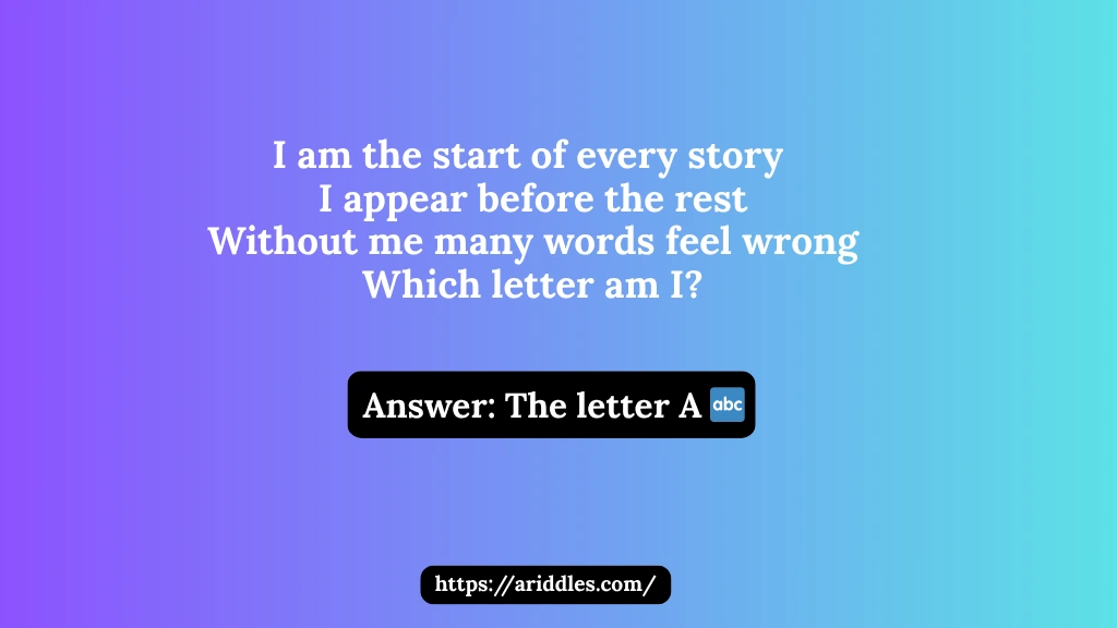 Letter Riddles