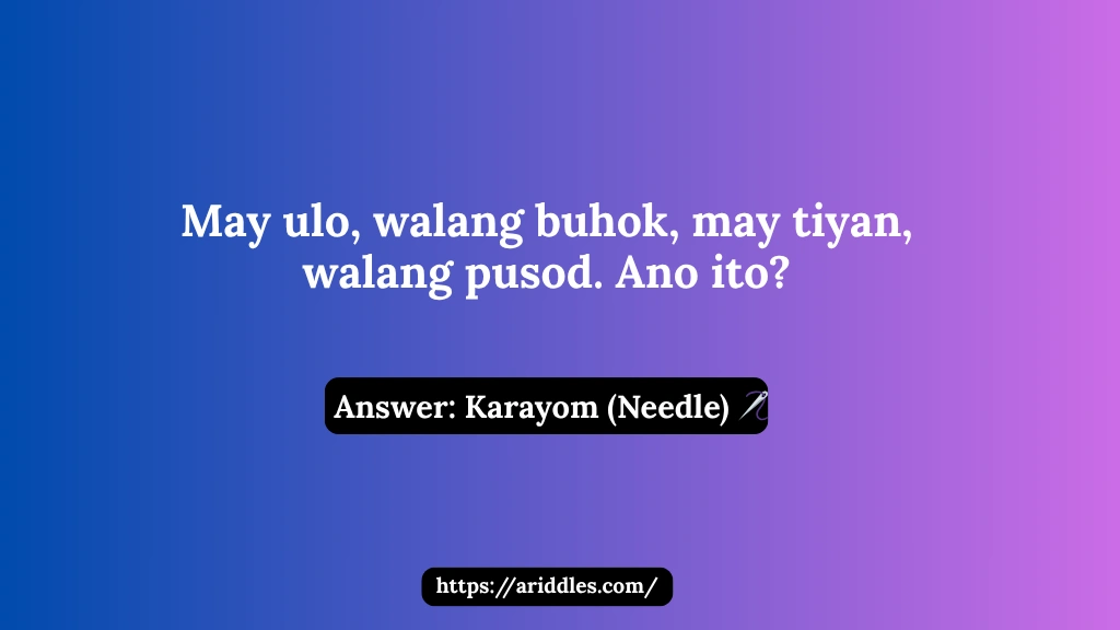 Tagalog Riddles
