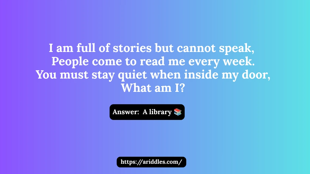 library riddles