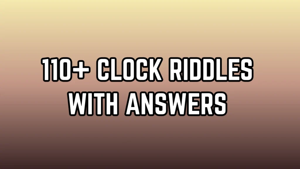 Clock Riddles