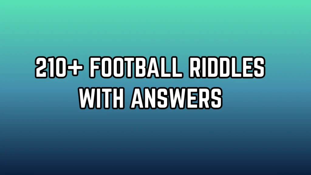 Football Riddles