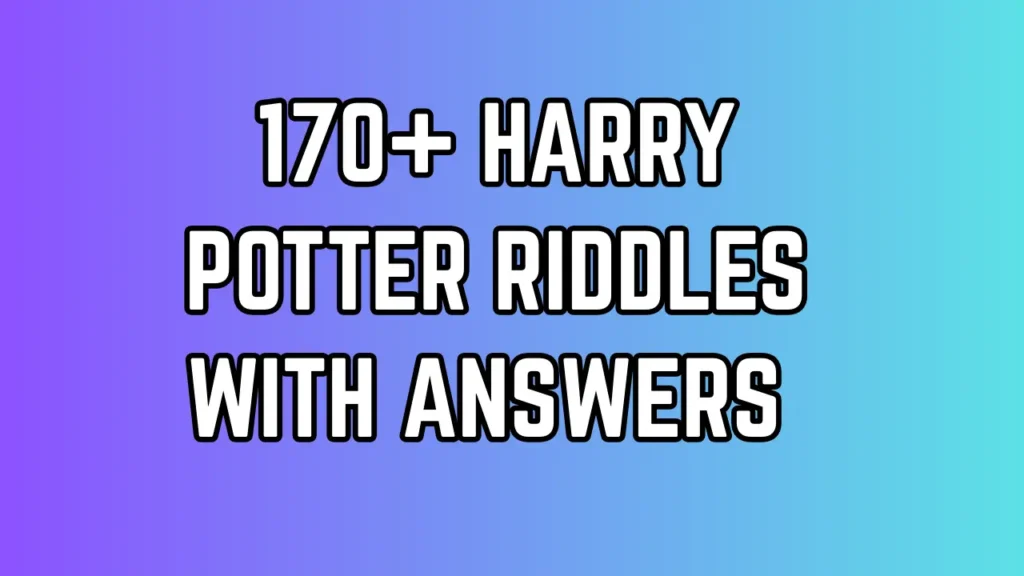 Harry Potter riddles