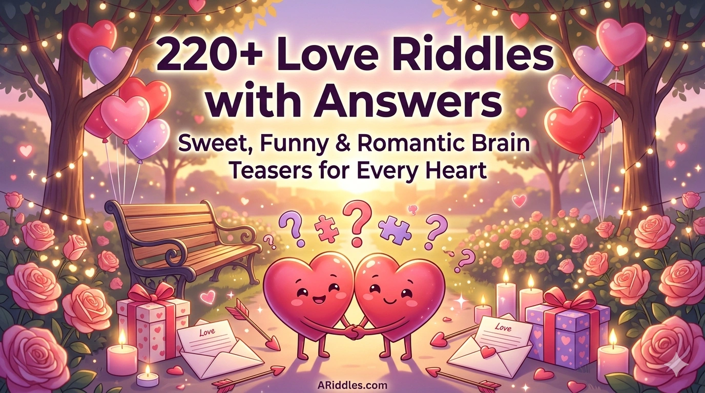 220+ Love Riddles with Answers | Romantic, Sweet & Couples