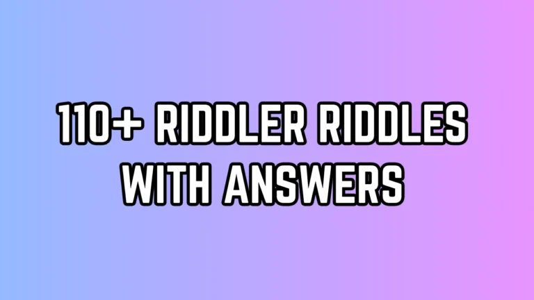 Riddler Riddles