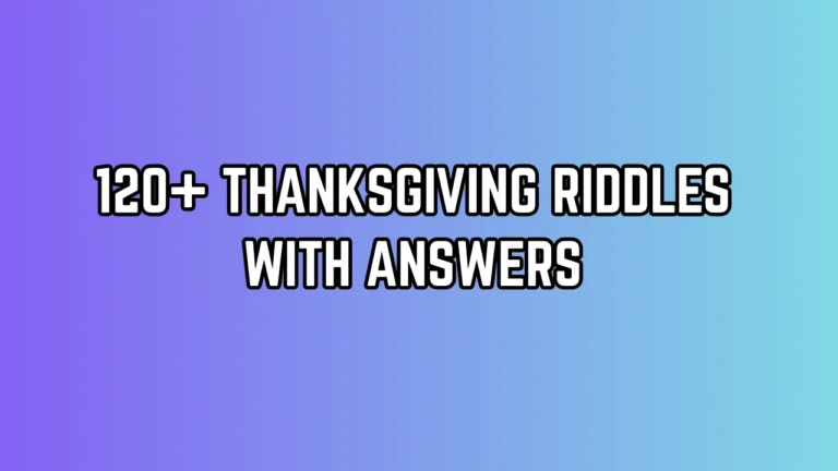 Thanksgiving Riddles