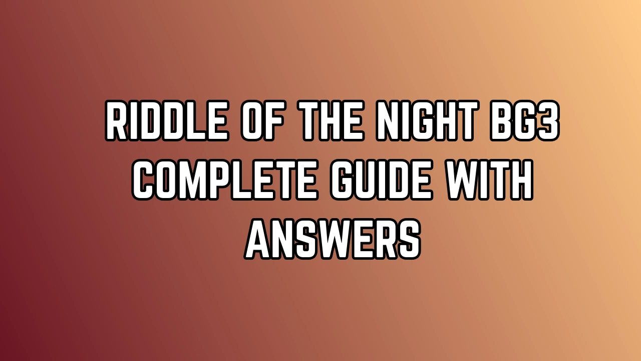 Riddle of the Night