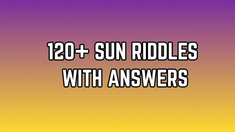 Sun Riddles