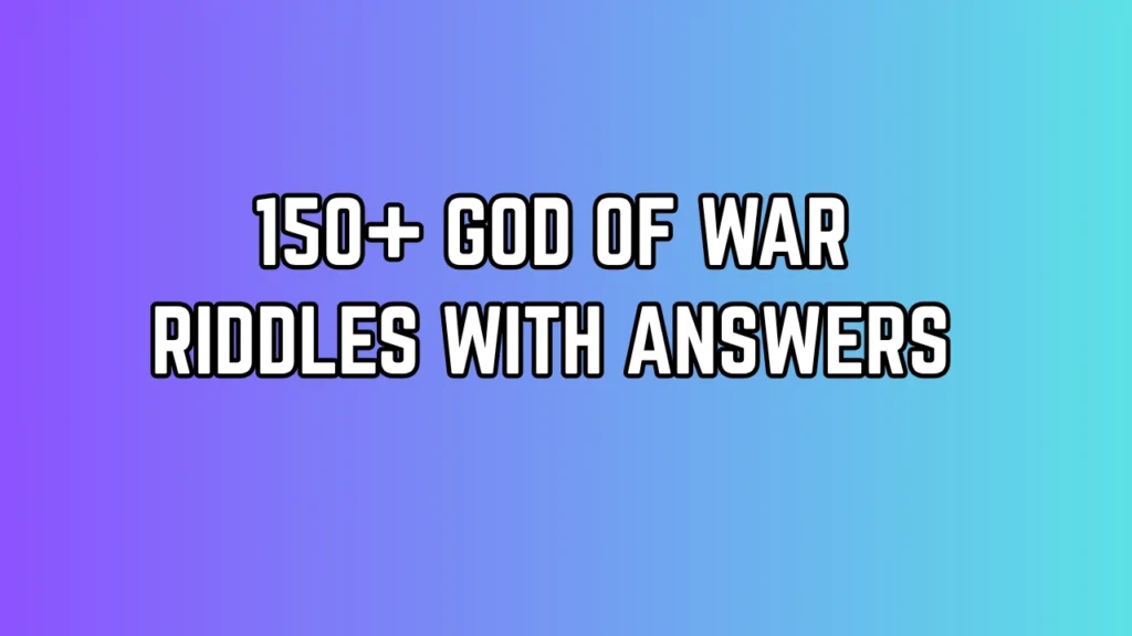 God of War Riddles
