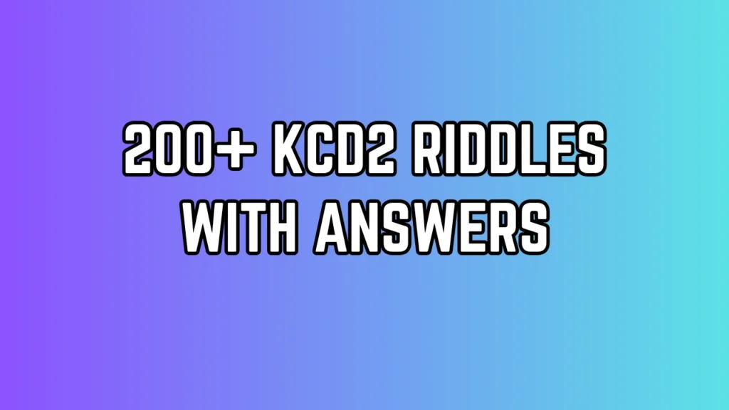 KCD2 Riddles