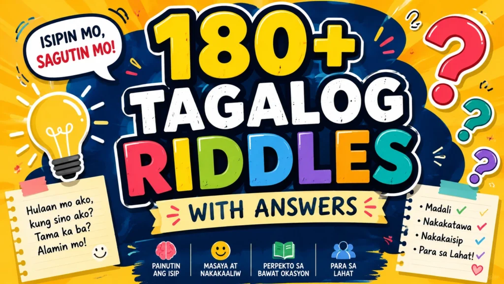 Tagalog Riddles